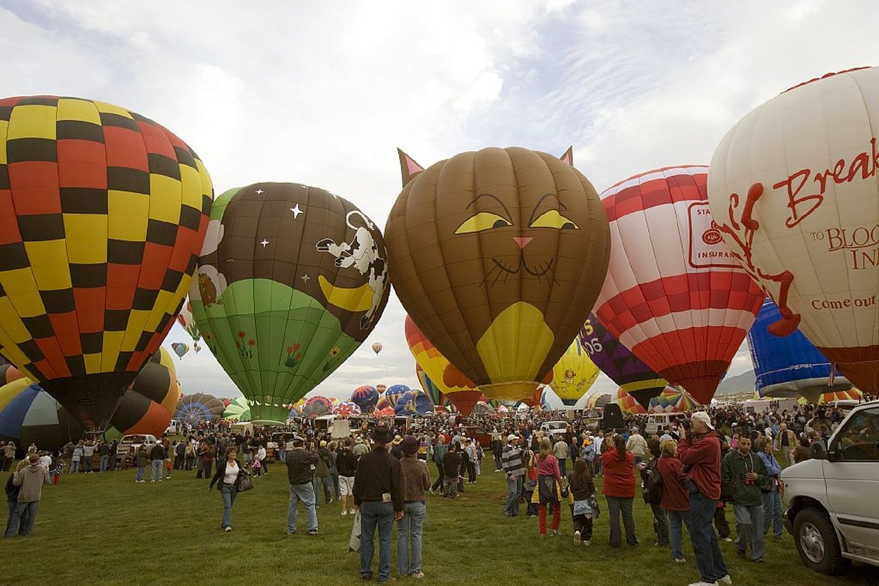 Hot air balloon festival in Albuquerque.